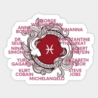 Pisces Zodiac Sign Test Sticker